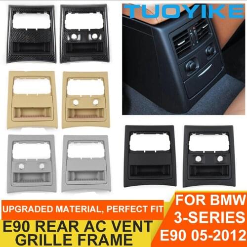 Car Rear AC Air Conditioning Fresh Vent Grille Frame Panel Trim Replace Black Beige Gray For BMW 3-Series E90 E91 E92 2005-2012