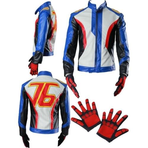 Overwatch OW Soldier 76 Halloween Cosplay Costume Soldier 76 Cosplay Uniform Jacket Halloween