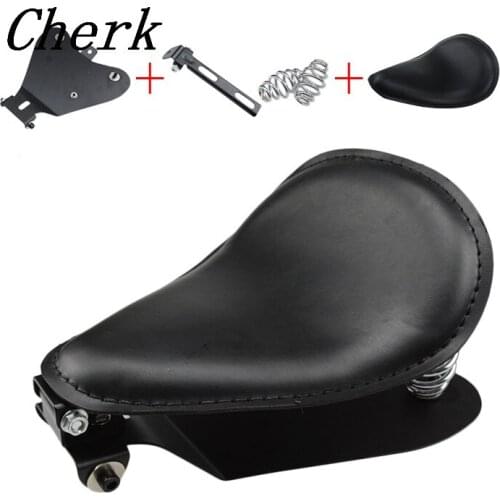 Motorcycle Solo Seat Baseplate 3" Springs Bracket Mounting Kit For Harley Honda Sportster XL Bobber Chopper Custom application