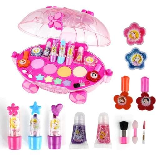 Princess Makeup Set For Girl Toys Frozen Pretend Play Makeup Childrens Play House Makeup Toys Christmas Gift