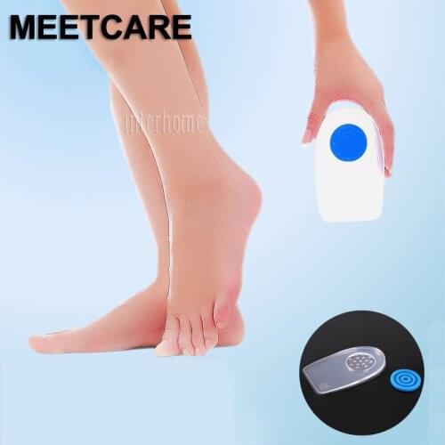 Newest High Quality Comfort Sport insoles Relieve Pain Heels Cup Cushion Protectors Spur Support Shoe Pad Feet Care Insert Brace