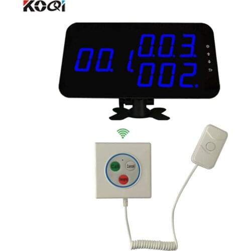 Most Popular Wireless Patient Call With LED Display 3-keys Call Emergency Cancel Button For Hospital Nursing Home