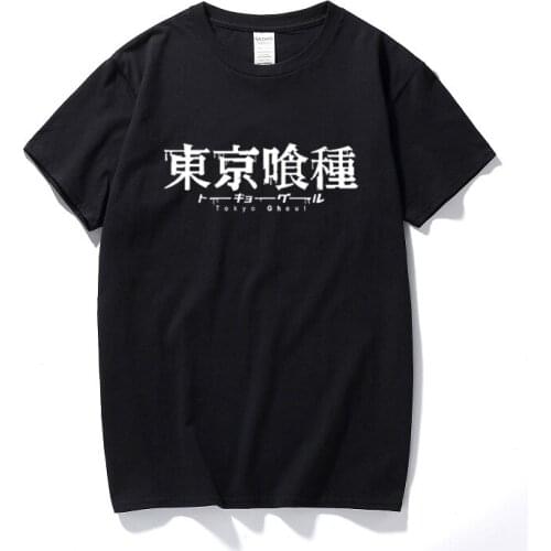 Tokyo Ghoul Logo Unisex T-shirt High quality printed tee shirt New Fashion Streetwear Cool Men T-Shirt Tops Camisetas Hombre