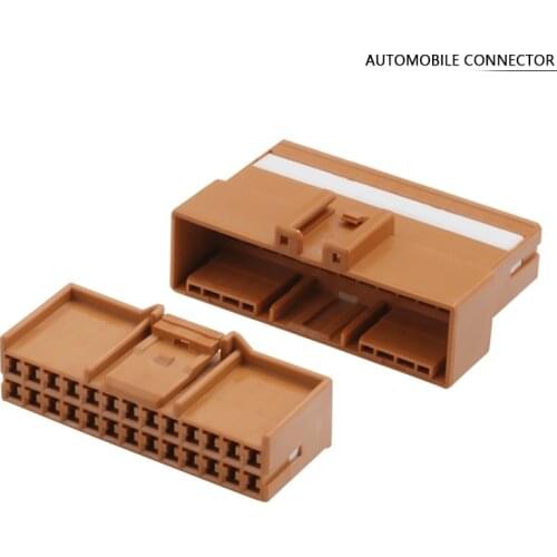 26Pin Audio Wiring Harness Waterproof Electrical Plug Brown Car Female Male Connector With Terminal 936133-3 936098-4