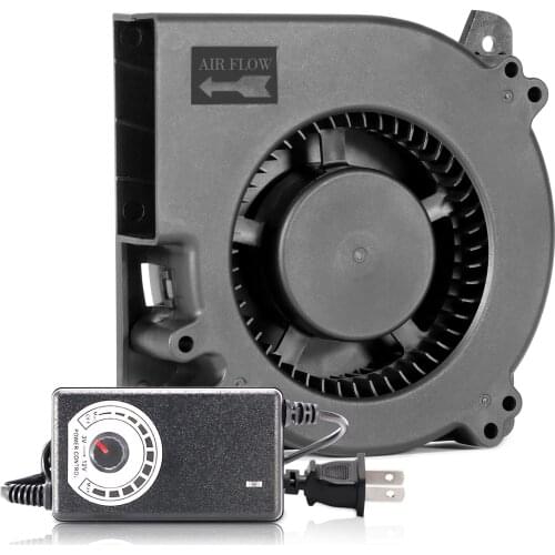 120MM Blower AC Computer Fan 12cm 120x120x32mm 12032 Centrifugal Cooling Fan w/ AC 100V 120V220V Plug Power Adapter