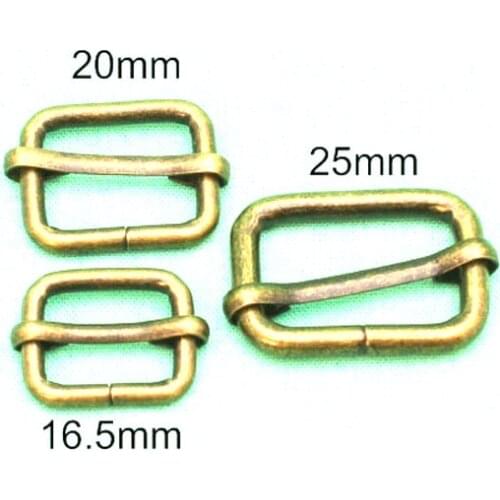 16.5mm/20mm/25mm Tri-Slide Rings - Antique Bronze