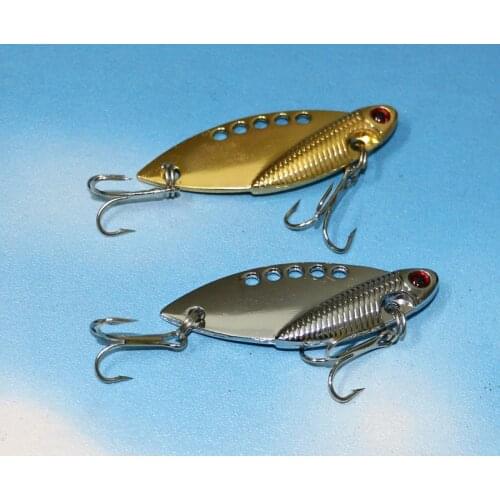 2Pcs Metal VIB Lures 5cm 10g Vibration Spoon Lure Fishing Lure Bass VIB bait artificial bait cicada lure vib bait
