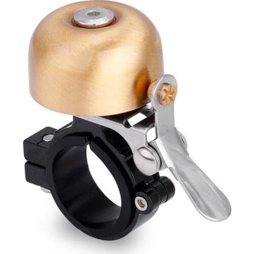 35mm Anodized Bell Cycling Audio Warning Crisp Sound MTB Road Bike Bell Left Right Hand Bicycle Bell Boys Bicycle Brass Ring