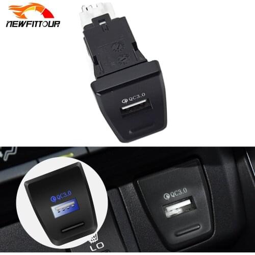 1Pc Car QC 3.0 USB Charger Fast Charging Socket Phone Quick Charge for Toyota RAV4 2020 Car Accessories