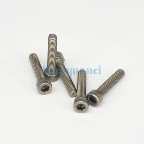 LOT 10 M6 x 30mm TA2 GR2 Titanium Hex Socket Head Cap Screw Bolts Anti Acid Corrosion DIN 912