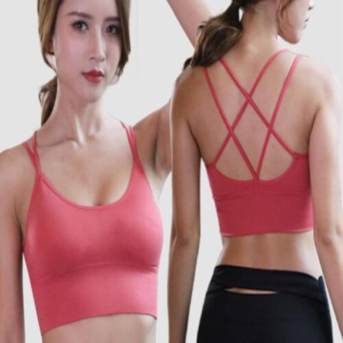 4 colors S M L XL XXL New Yoga Bra Fitness Sport Bra For Women Gym Vest Sports Bra Push Up Sports Top With Pad Free Shipping