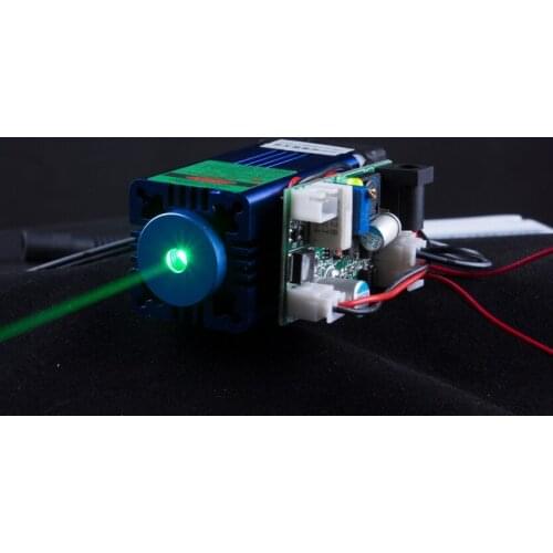 Pure green 120mW 520nm Green laser module/continuous working/good cooling/focus adjustable