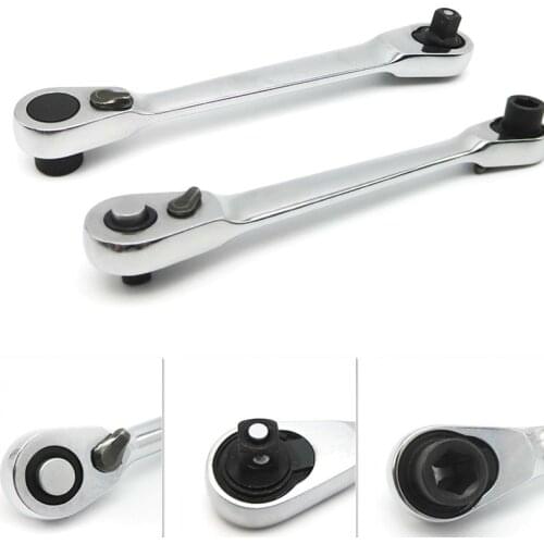 1Pcs 1/4" Mini 72 teeth Ratchet Wrench Batch Head Handle Small Fly Socket Wrench Double-Ended Torque Wrench Spanner Repair Tools