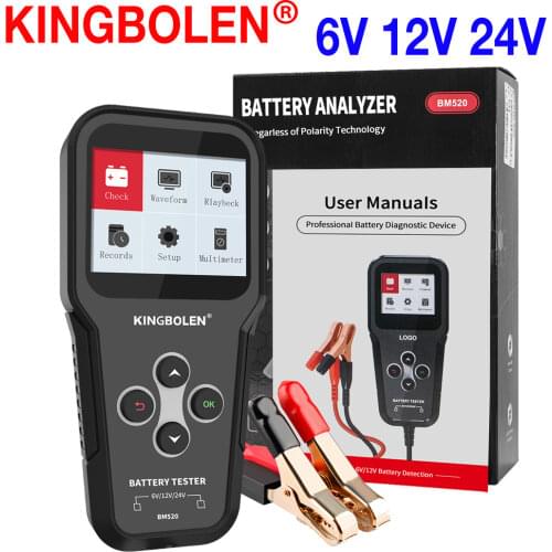 KONNWEI KW600 12V Car Battery Tester 100 to 2000CCA 12 Volt Battery tools for the car Quick Cranking Charging Diagnose code scan
