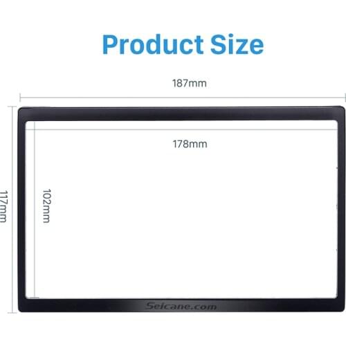 Seicane Double Din Dash Mount DVD Player Panel Frame Panel Kit Car Stereo Installation Fascia Trim Kit for Mazda Family