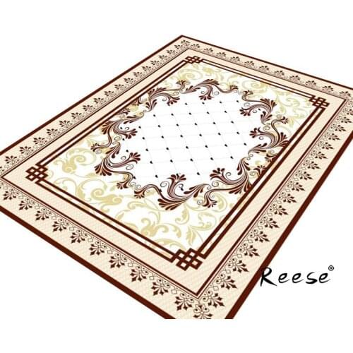 Reese Printed Area Rug Kitchen Vintage Decor Carpets In The Living Room Bedroom Hotel Washable Unfading No Ball Anti Slip Bottom