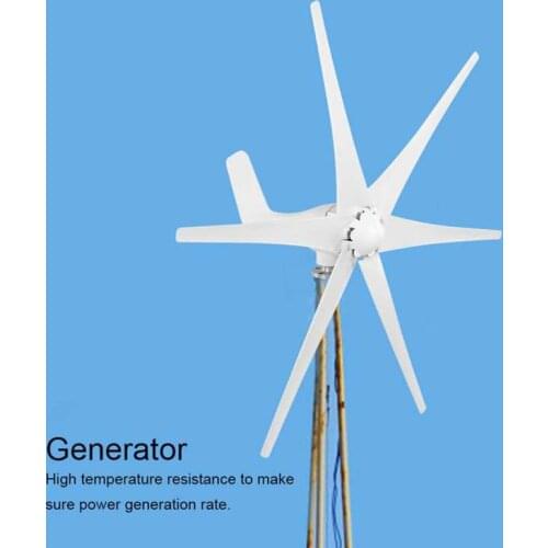 Windmill Turbines Generator Small 6 Blade Wind Industrial Machinery Equipment 800W for Boats Terraces Cabins