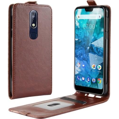 Nokia 7.1 Case Nokia 7.1 Case 5.84" PU Leather Back Cover Phone Case Nokia 7.1 TA-1085 TA-1095 TA-1096 TA-1100 Case Flip