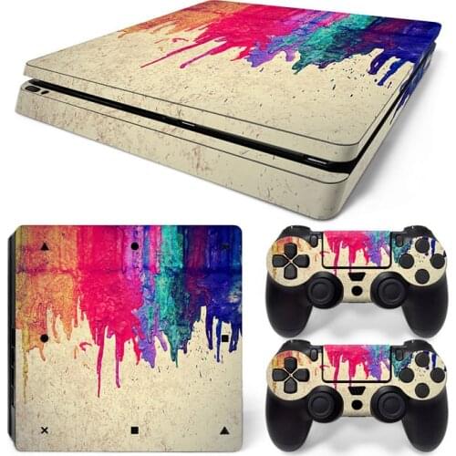 New Vinyl Decal Skin Sticker For PS4 For Playstation 4 Console Set + 2 Controller Skins Stickers