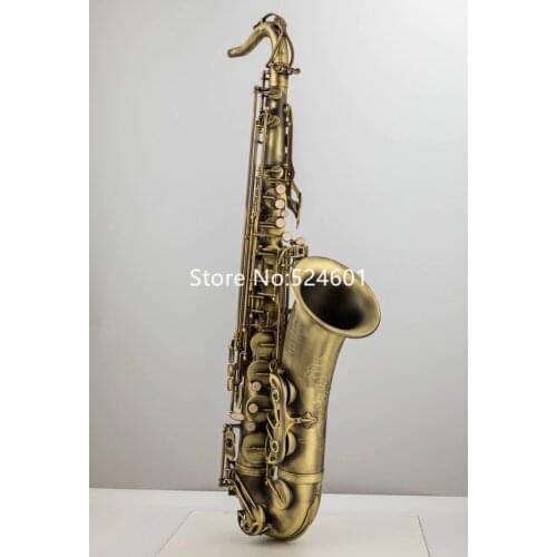 New Tenor Saxophone Bb Tune Antique Copper Shell Decoration Professional Musical Instrument With Case Accessories