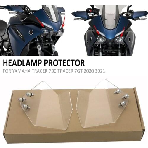 NEW Tracer 700 Motorcycle Accessories Transparent Headlight Protection For YAMAHA TRACER700 Tracer 7 GT MT-07 MT07 2020 2021