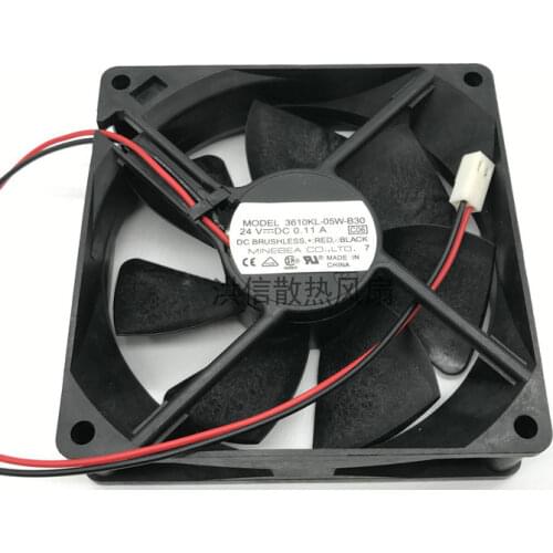 Original 9025 3610kl-05w-b30 DC24V 0.11A 9cm 2-wire frequency converter fan