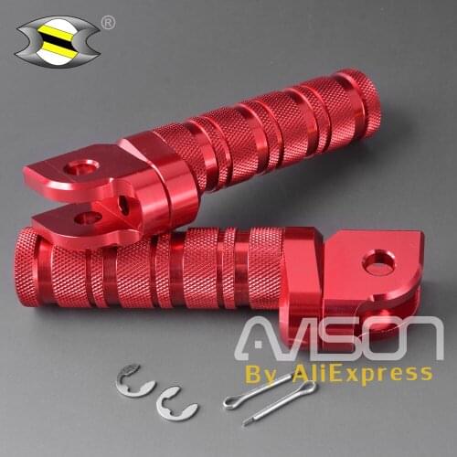 For CBR1000RR 600RR CBR500R CBR600F RVF750R 1 Pair CNC Front Foot Pegs Footrest Adjustable Foot Rests