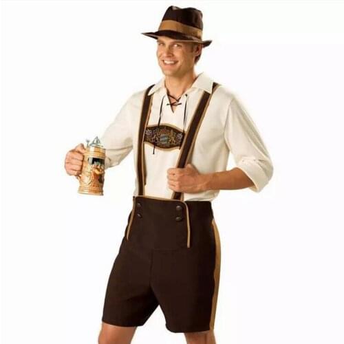 Hot German Beer Man and Women Costume Adult Oktoberfest Costume And Mens Cosplay Costumes plus size M L XL XXL disfraces adultos