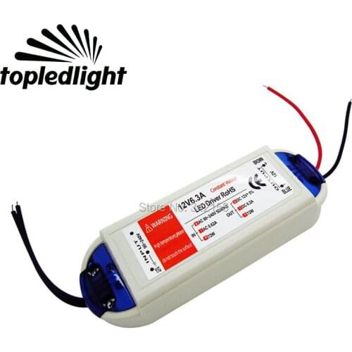 Portable Lighting Accessories Input AC90-240V Output 75W 12V 6.3A LED Power Supply For 5050 3528 335 12V Led Stip Light