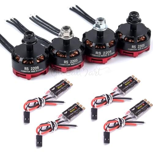 RS2205 2205 2300KV CW CCW Brushless Motor + FVT LittleBee SPRING 30A BLHeli_S ESC for FPV Martian QAV210 QAV250 Chameleon 220