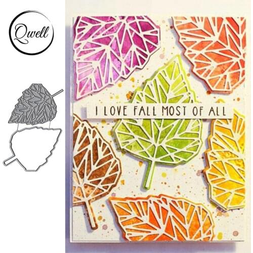 QWELL Leaf Metal Cutting Dies for Scrapbooking and Card Making Paper Embossing Craft New 2019 die cuts