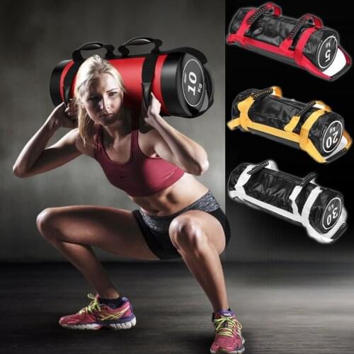 PVC Filled Weight Sand Power Bag Gym Fitness Training Bag Exercise Cross-fits Sand Bag Body Building Gym Power Sandbag