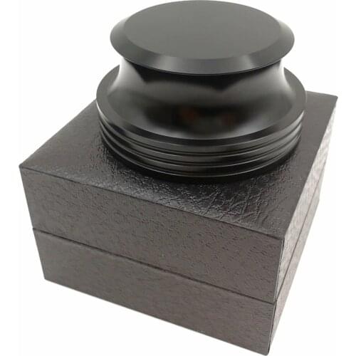 Record Weight Turntable Vinyl Clamp LP Disc Stabilizer in Black Finish
