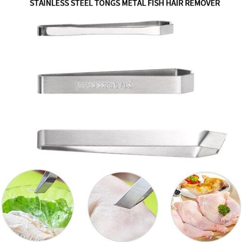 1/3PC Stainless Steel Fish Bone Tweezers Pincer Clip Puller Remover Tongs meat Plucking Clamp Kitchen Gadgets Tools Accessories