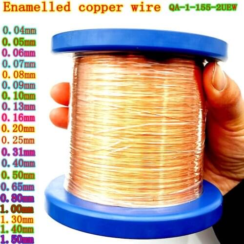 1kg/roll 0.13mm 0.25mm 0.51mm 1mm 1.25mm copper wire Magnet Wire Enameled Copper Winding wire Coil Copper Wire qa-1-155 2uew