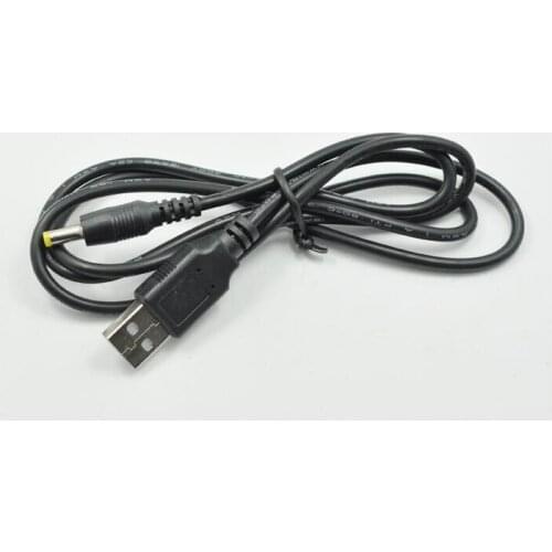 100pcs 1M USB To DC 4.0x1.7mm Plug 5V Power Charging Cable Supply For PSP 1000/2000/3000 Charge Cable