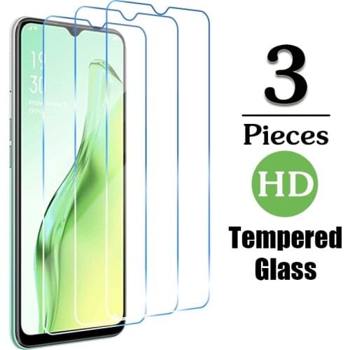 3Pcs Protective Glass For OPPO A54 A74 4G / 5G Safety Glass Screen Protector For Realme 8 7 6 Pro Film Glas on Realmi Realmy 8 7