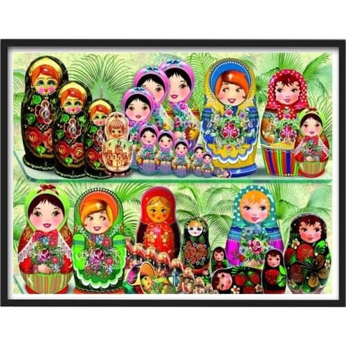 5D DIY Diamond Painting Cartoon Doll Full Cross Stitch Kits Mosaic Painting Diamond Embroidery The best gift for children A2275