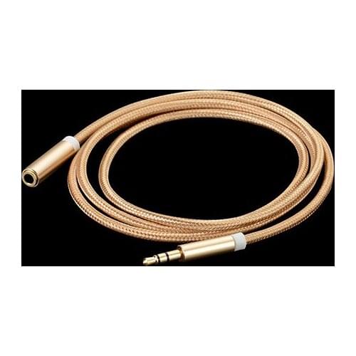 Audio Auxiliary Stereo Extension Audio Cable 3.5mm Stereo Jack Male to Female, Stereo Jack Cord for Phones, Headphones, Speakers