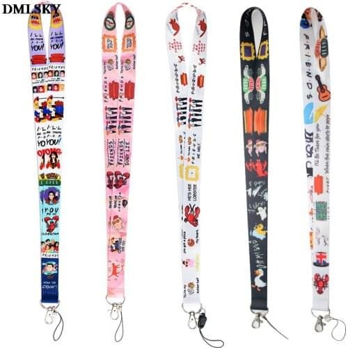 MD015 DMLSKY Friend Tv Show Lanyard Keychain Cartoon Lanyards for keys Badge ID Mobile Phone Rope Kids Gifts Lanyard