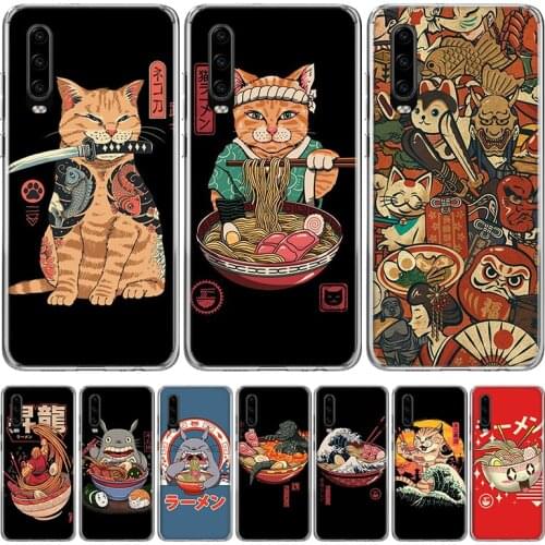 Great Ramen Wave Japan Phone Case for Huawei P30 P40 P20 P10 Mate 20 10 30 Lite Pro P Smart Z Plus + Art Luxury Cover Coque
