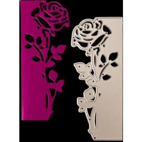 Rose Flower Christmas Dies Metal Cutting Dies Wedding Decoration Stencil Craft Dies for Scrapbooking Card