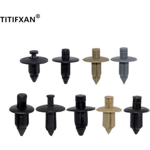 For Volvo S60 S80 V70 C70 Car Fastener Clip Door Interior Cover Plug-in Rivet 8mm 6mm 5mm 7mm Hole Beige Fender Trim Panel Gray