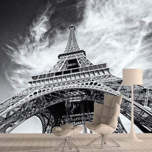 City 3d Wallpaper Mural Wallpapers for Living Room Wall Paper Papers Home Decor Self Adhesive Walls Murals Rolls Eiffel Tower