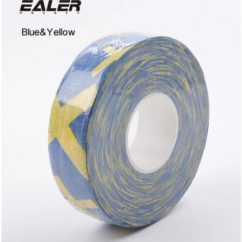 COLDINDOOR 2 Pc Hockey Stick Tape 2.5cm x 25m Multipurpose Colorful Sport Safety Cotton Cloth Enhances Puck Handling Elbow G