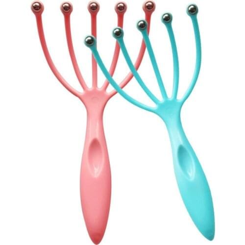 Hot Seller Scalp Massager Comb Steel Ball Head Massage Comb Relaxation Five Finger Massager Comb For Head
