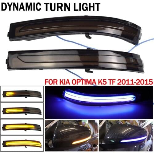 Flowing Water Blinker Flashing Indicator For Kia Optima K5 TF 2011 2012 2013 2014 2015 Dynamic Turn Signal LED Light
