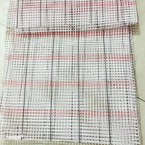 Oneroom FREE Shipping Top Quality Latch Hook Rug Canvas Fabric for DIY embroidery Carpet Rug Making , lined latch hook aida