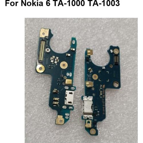 Tested Good For Nokia 6 TA-1000 TA-1003 USB Dock Charging Port Mic Microphone Module Board Flex Cable Parts For Nokia6
