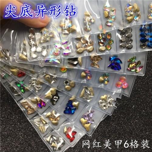 1bag Multi Shape Rhinestones AB Diamond Gem Crystal DIY Resin Jewelry Craft Stuff Nail Art Decor Accessories Cabochons
